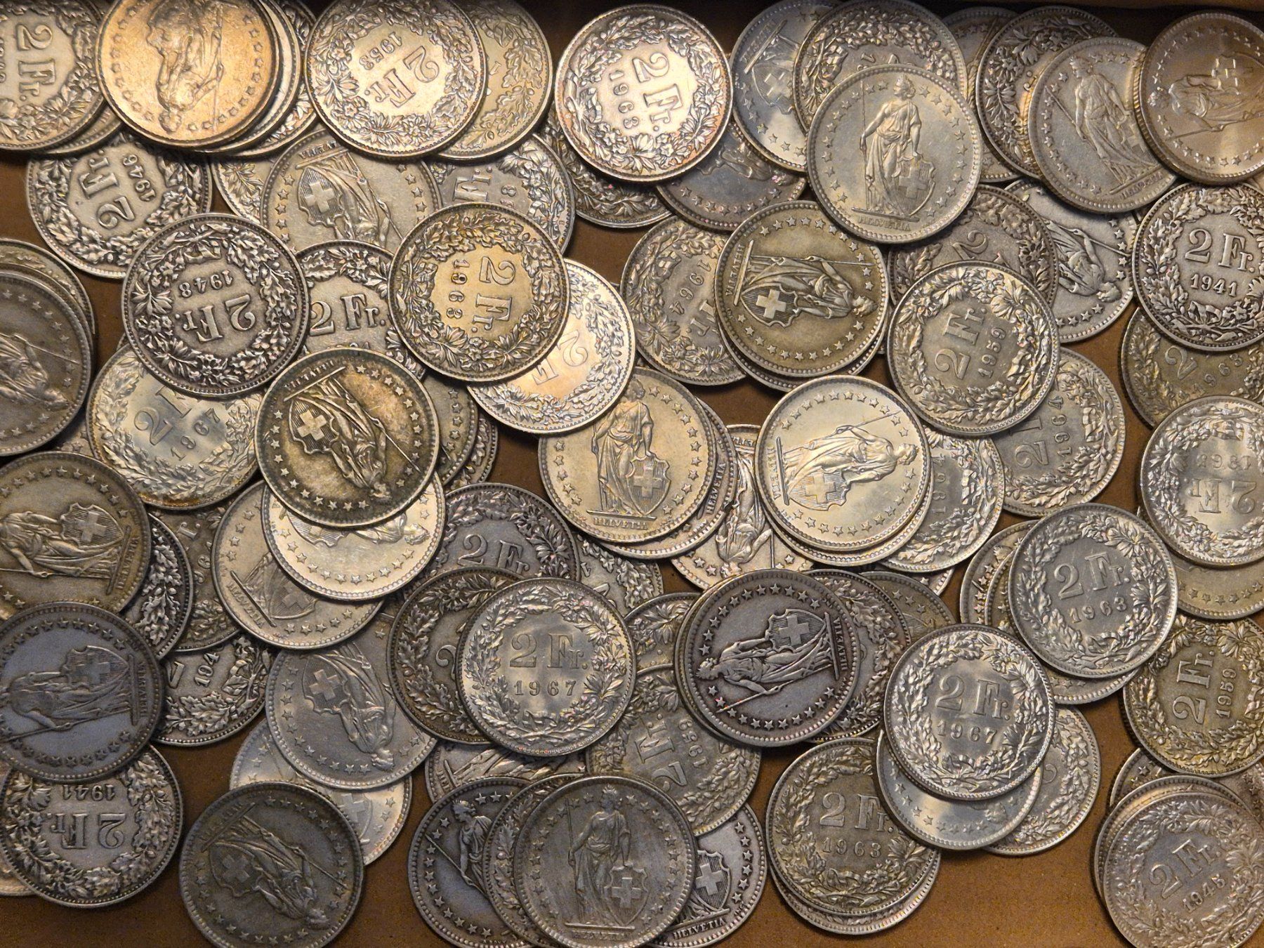 Tutti le monete: 3 Kilo Schweizer Silbergeld div. Jahrgänge ab 1 Fr. !! – Usato da Luzern venduto da Vreneli_1 6