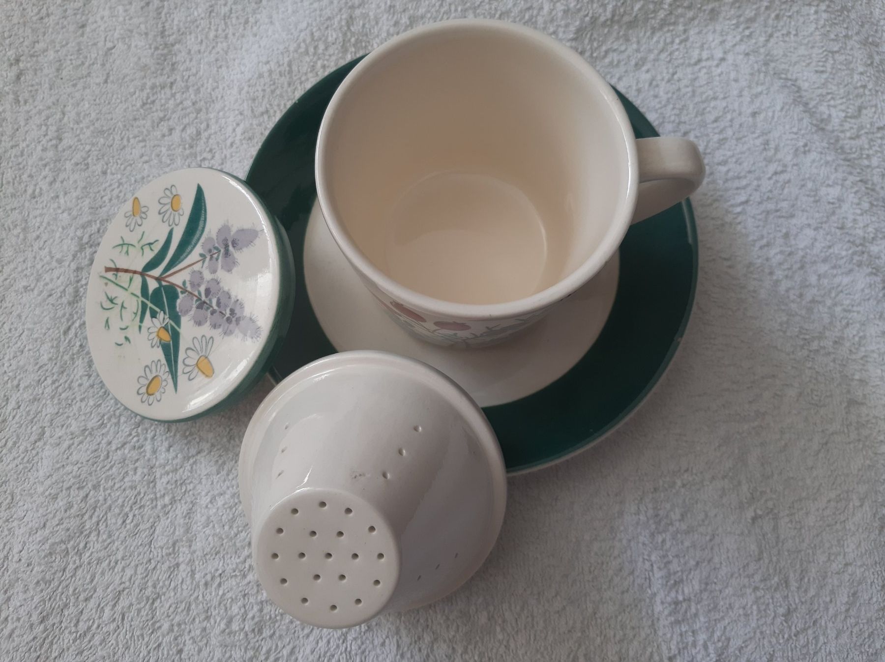 Tazze: Teetasse mit Deckel und Sieb (Keramik) – Usato da Ostermundigen venduto da prr848 2