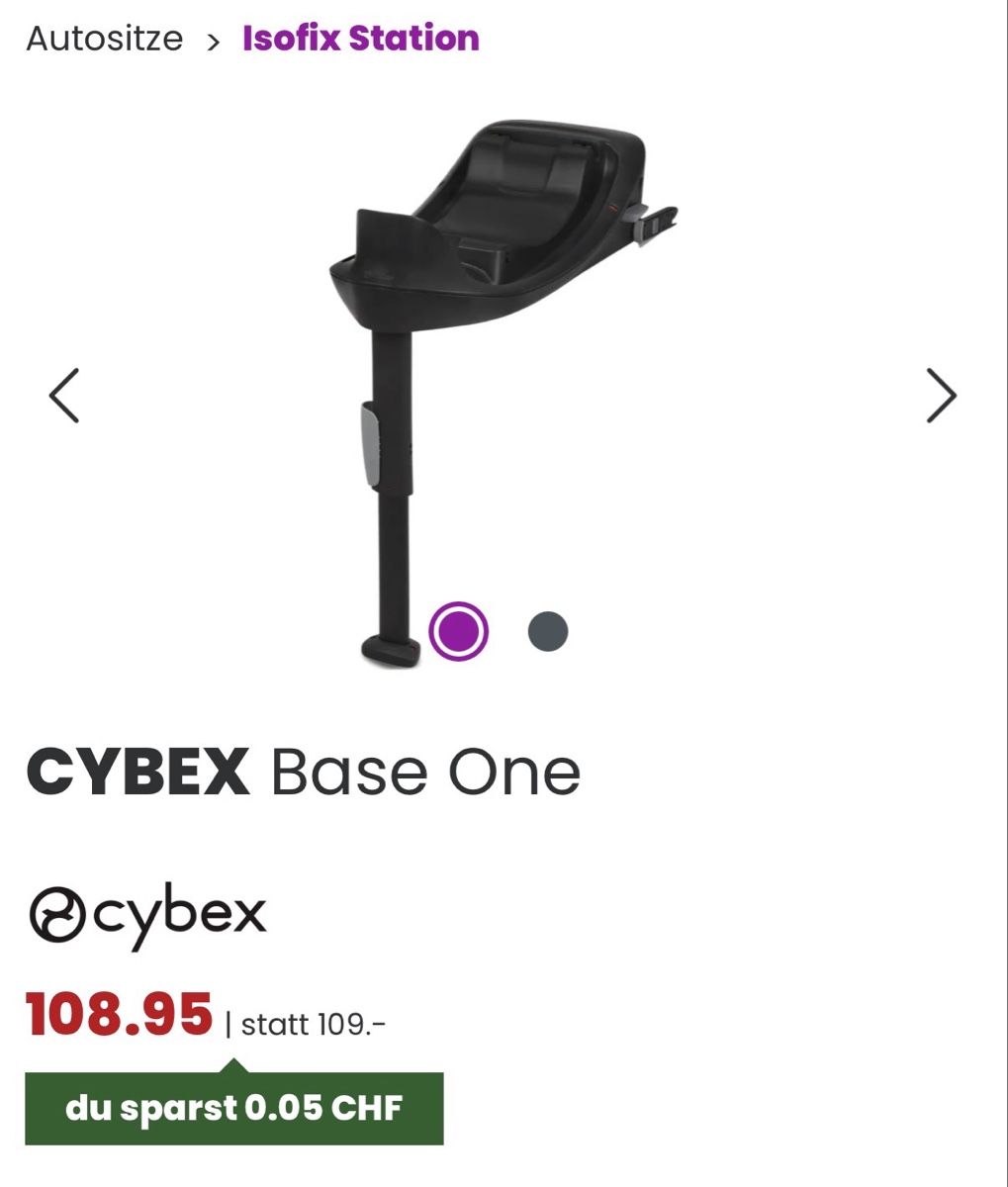 Cybex Sièges auto: Cybex Aton B2 i-Size Babyschale + BASE ONE – D'occasion à Bern par open_today 3