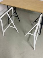 Tischböcke Ikea Tischbeine weiss Metall (Paar)