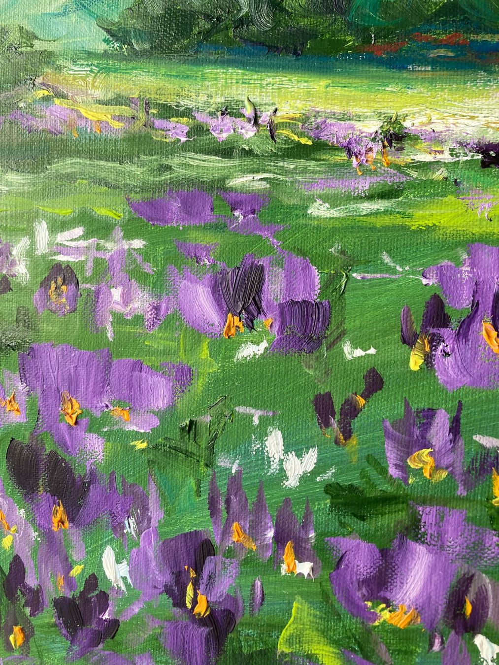 Dipinti: Berglandschaft mit Blumenwiese, Original Ölgemälde – Nuovo (secondo la descrizione) da Cham venduto da Felha 2