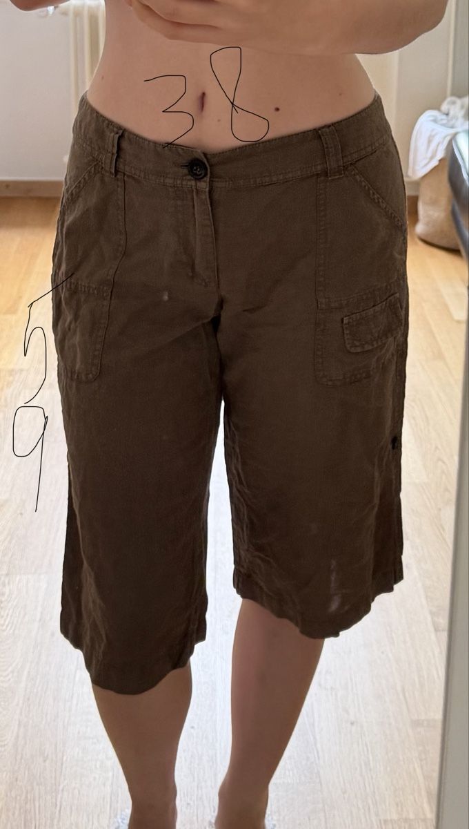 Esprit Hosen: ESPRIT VINTAGE LINEN-COTTON CARGO SHORTS – Gebraucht aus Genève von yav_9r9f 4
