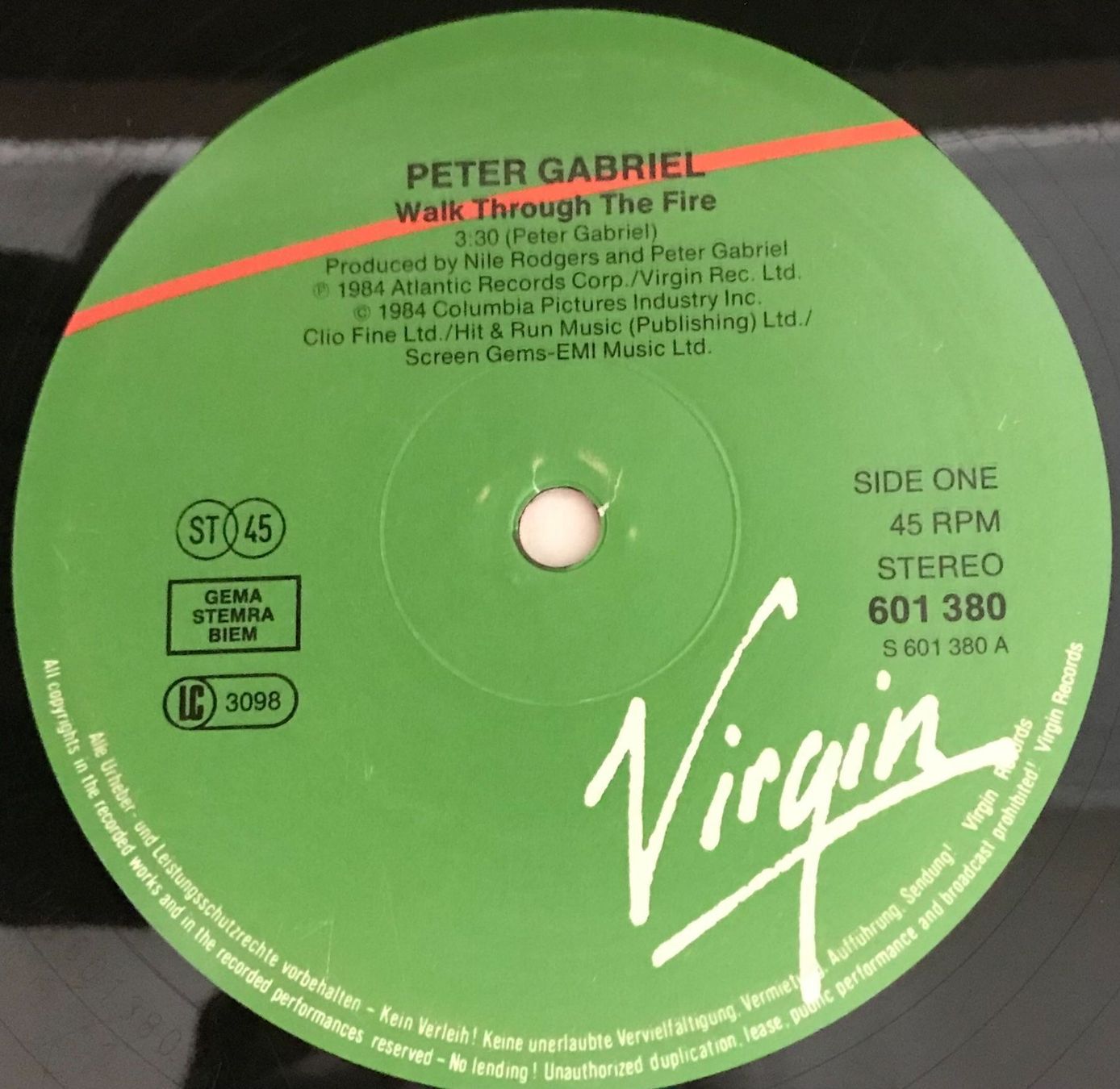 Schallplatten: PETER GABRIEL - WALK THROUGH THE FIRE - MAXI-SINGLE – Gebraucht aus Bussigny von vinyl-pas-cher 2