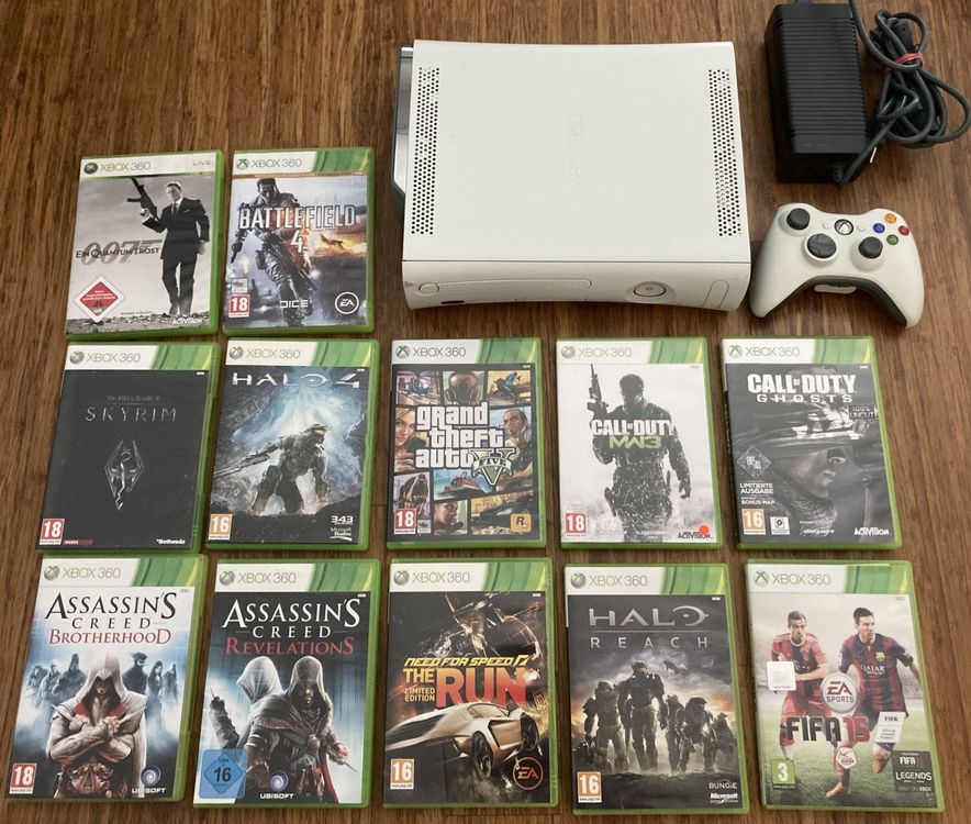 XBox 360 Konsole mit 12 Games Kaufen auf Ricardo