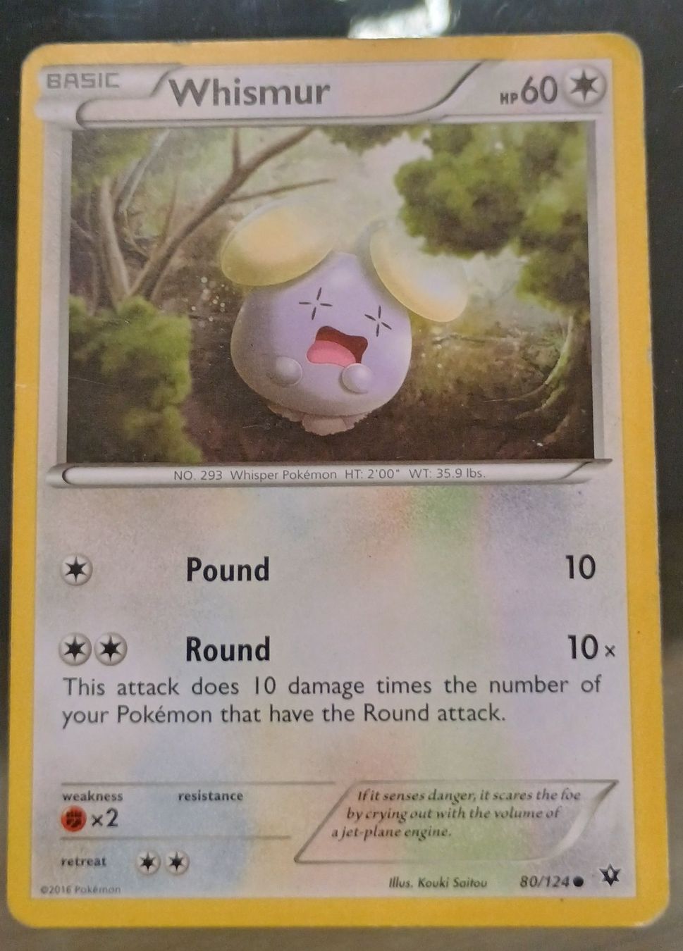 Pokémon Carte collezionabili: Whismur Pokémon Card – Usato da Murten venduto da Palli23