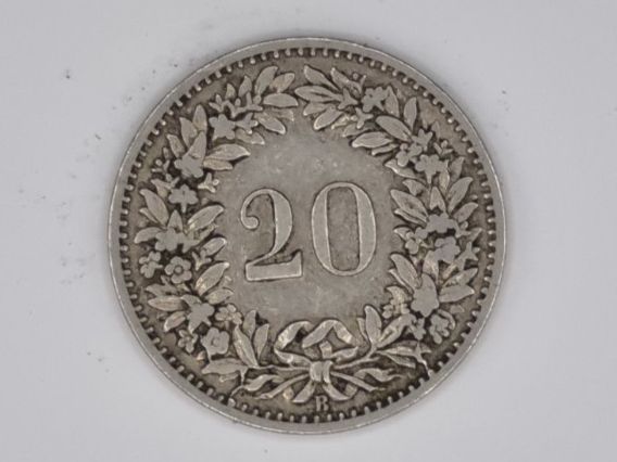 Tutti le monete: 20 rappen 1898 Seltene Jahre – Usato da Bure venduto da chap981 1