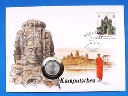 KAMBODSCHA - Münzbrief 1983 - TOP ERHALTUNG  !!!