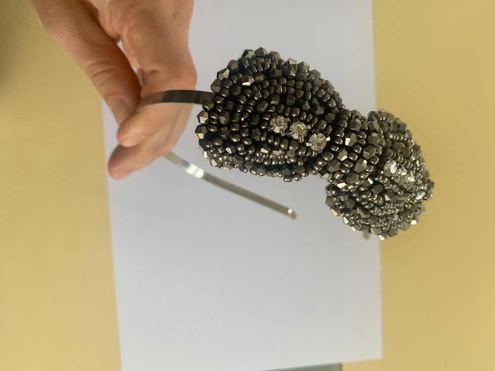 VERDANVERSE Vintage Fascinator Haarreif - Glitzer Schleife Für Hochzeiten & Themenpartys Damen