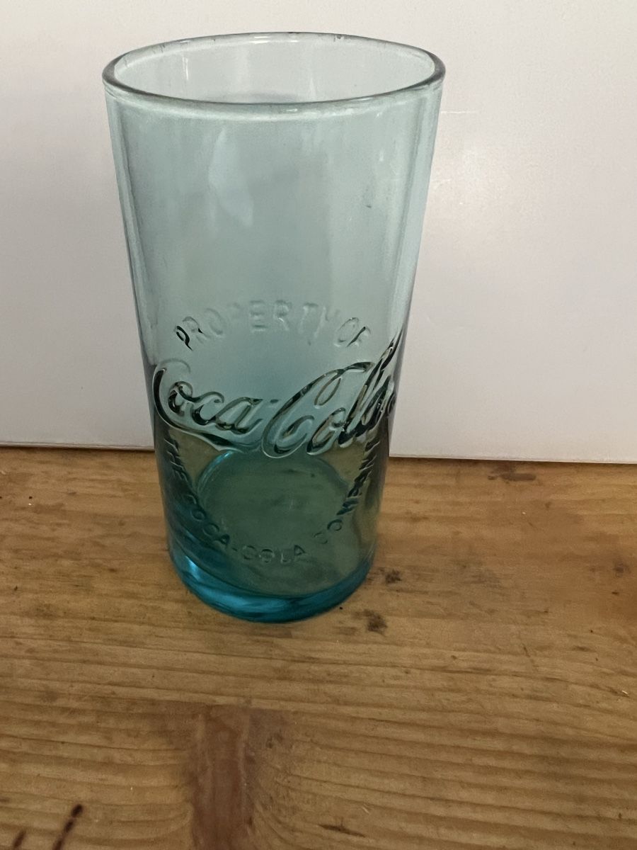 Coca-Cola Bicchieri: Coca-Cola Glas blau – Usato da Oberdorf NW venduto da chosii