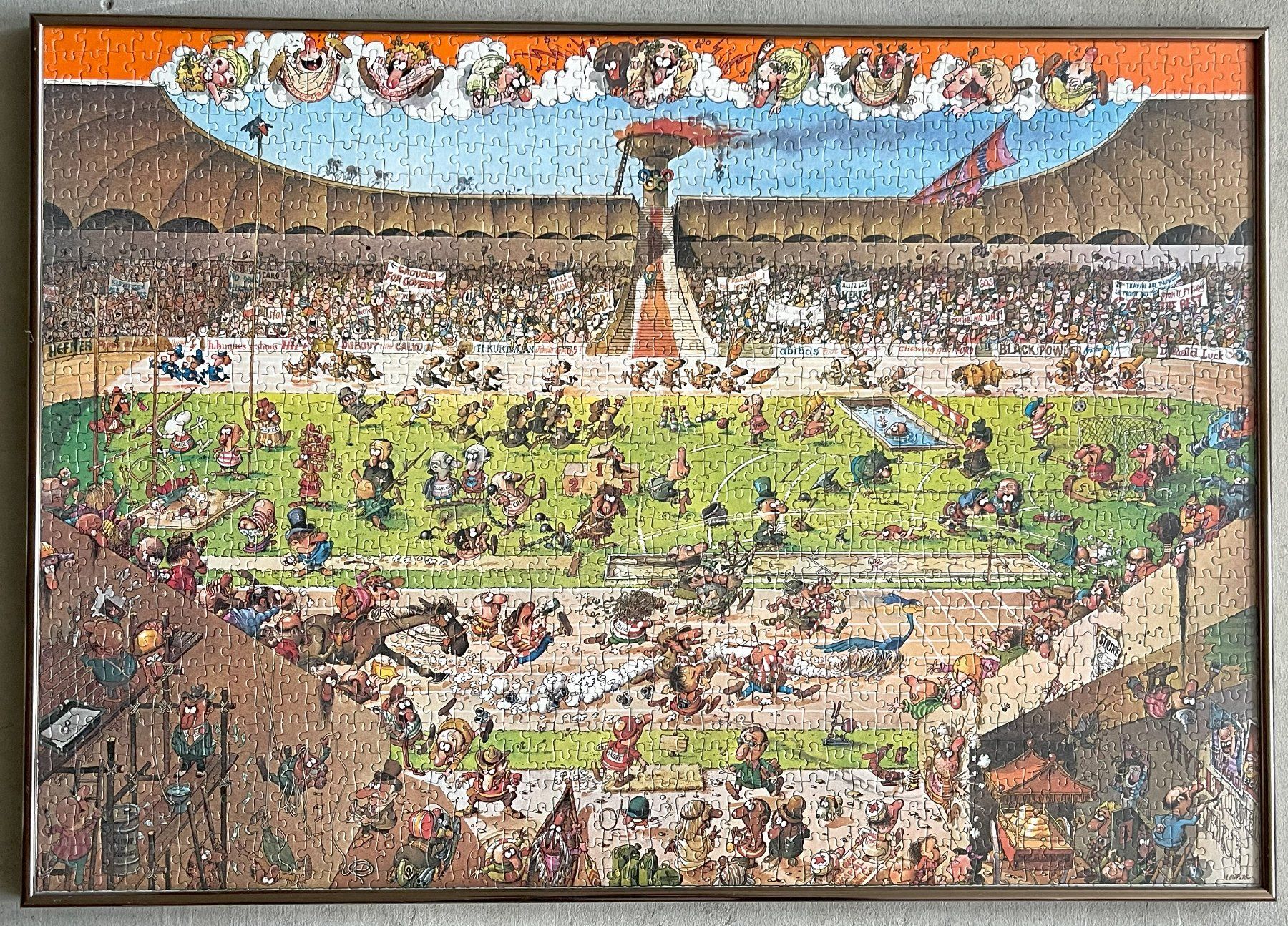 Puzzles: Puzzle  - Gerahmt - 84 x 60cm – Gebraucht aus Oftringen von Vucki