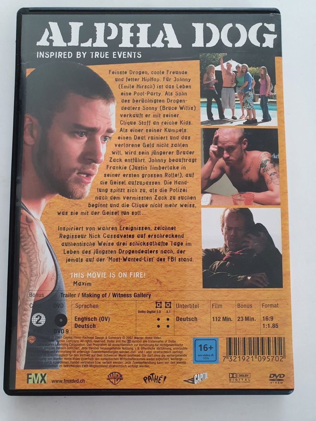 Tutti i DVDs: Alpha Dog - tödliche Freundschaften – Usato da Oberdorf BL venduto da BaldenEagle 1