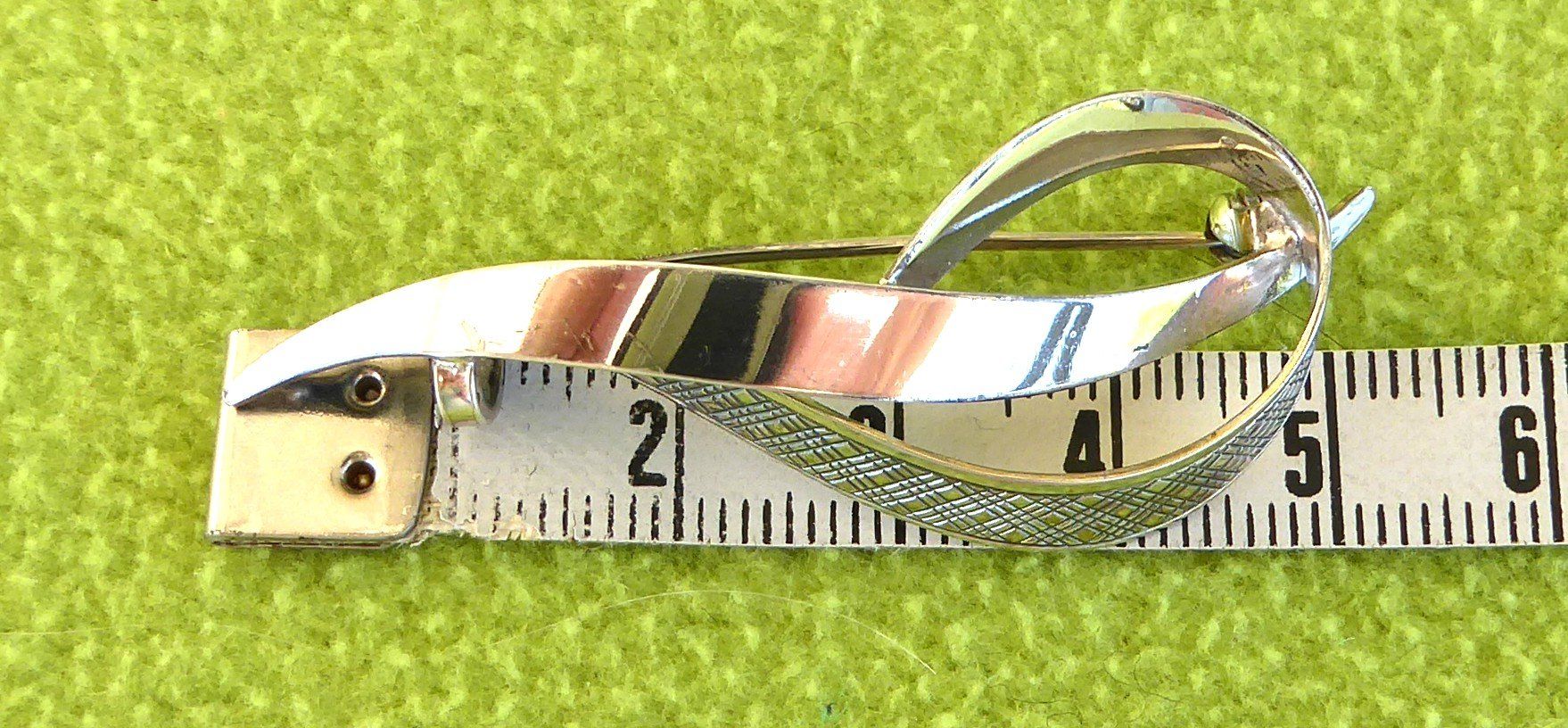 Spille & Fermagli: Silber Brosche 800 Silber rhodiniert um 1970 – Usato da Muri AG venduto da silvermouse007 1