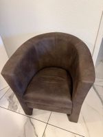 Sessel braun Kunstleder guter Zustand 1 Stck