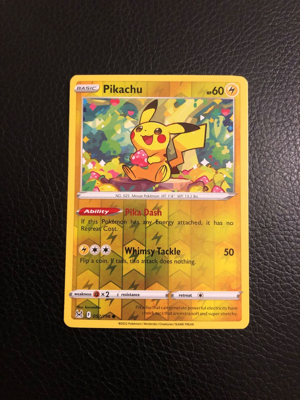 Pokémon Cartes à collectionner: Lost Origin Pikachu reverse 52/196 Ab 1 – D'occasion à Paradiso par Pkmn10