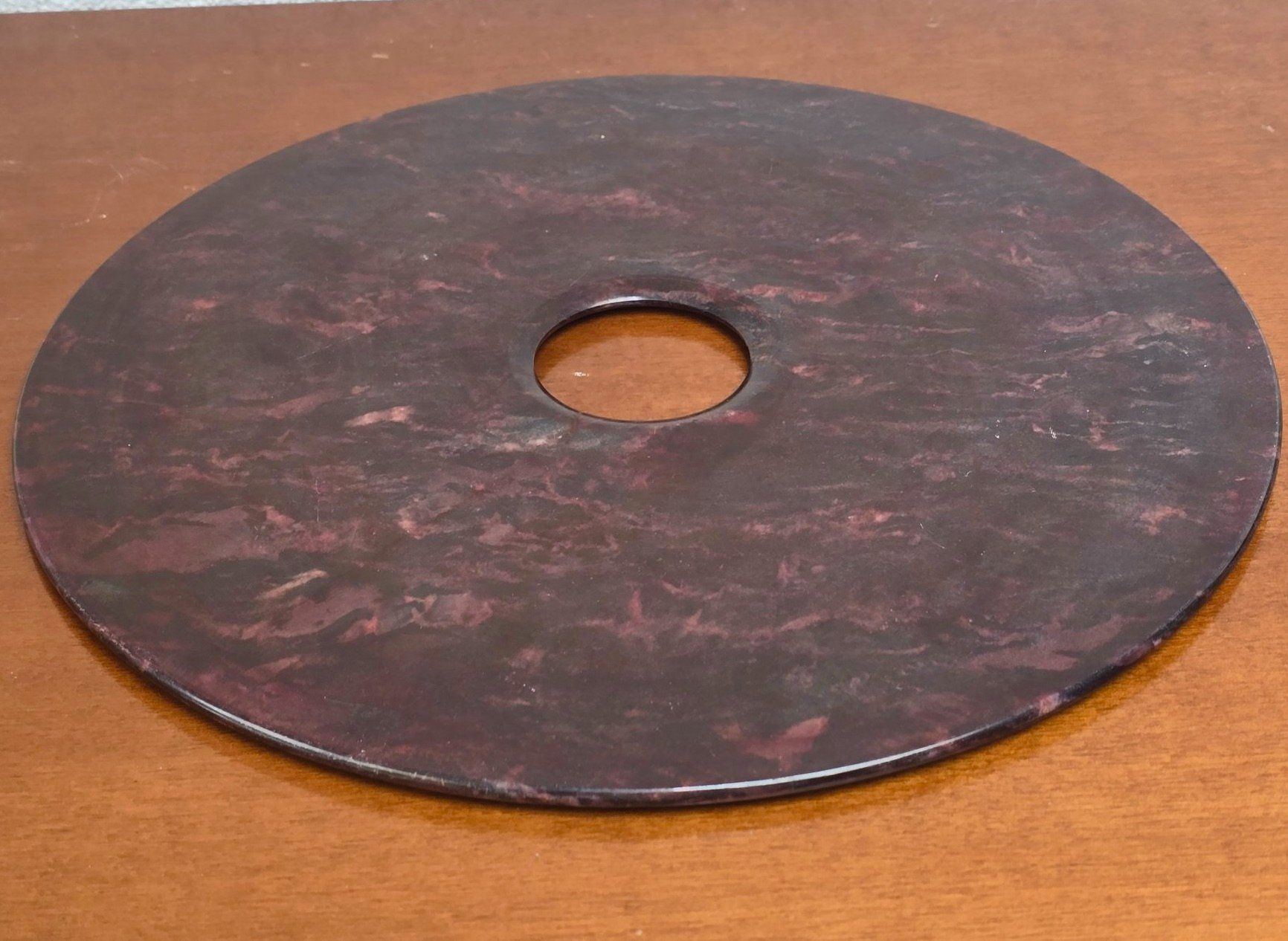 Minerali & Pietre curative: China "Jade" Bi-Scheibe gross 30cm Serpentin? – Usato da Basel venduto da chinarh891 2