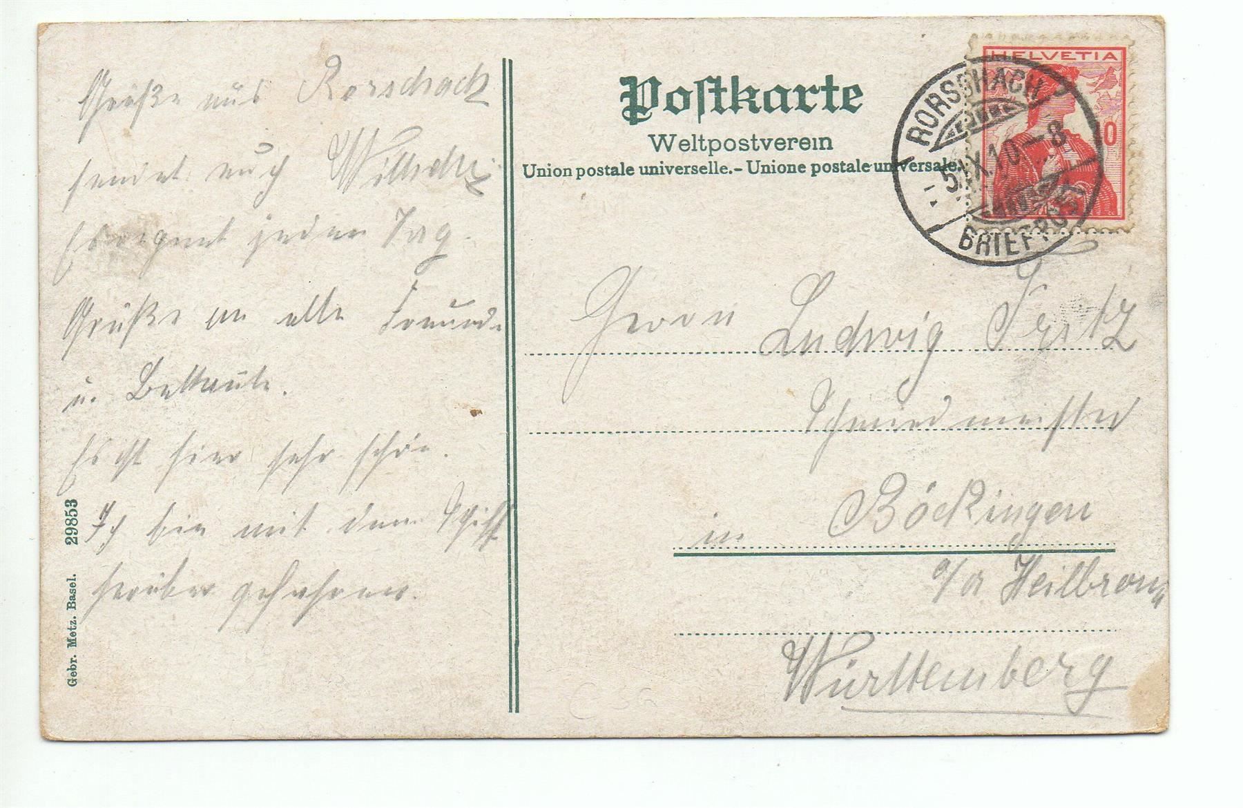 Ansichtskarten: RORSCHACH Nr. 29853 – Gebraucht aus Jona von philajona 1