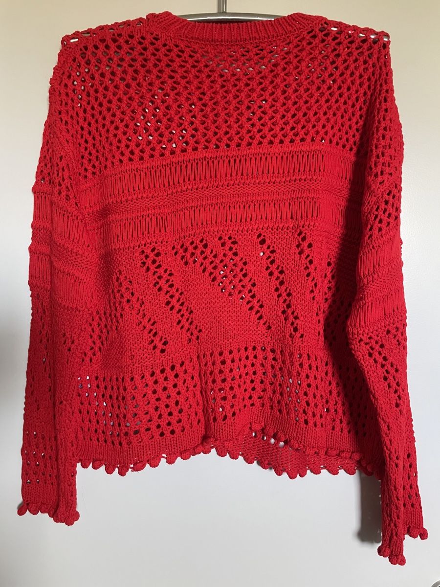 Zara Pulls & Sweat-shirts: Pull Zara Rouge Ajouré Taille M 🏖️ NEW – Neuf avec emballage d'origine à Vuadens par Nina11 1