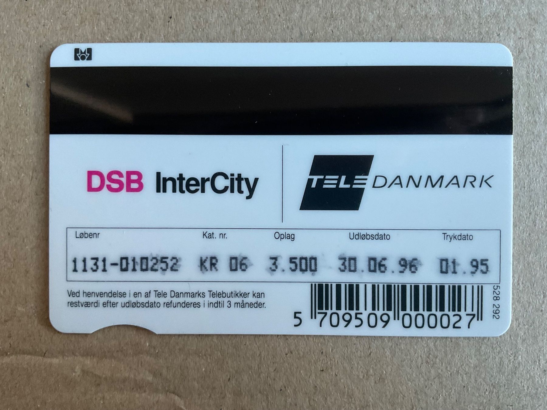 Telefon- & Taxkarten: Telefonkarte Dänemark DSB Intercity – Gebraucht aus Zürich von Tolima194 1