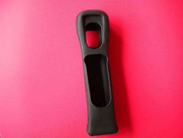 Wii Remote + Motion Zusatz Silikonhülle in Schwarz