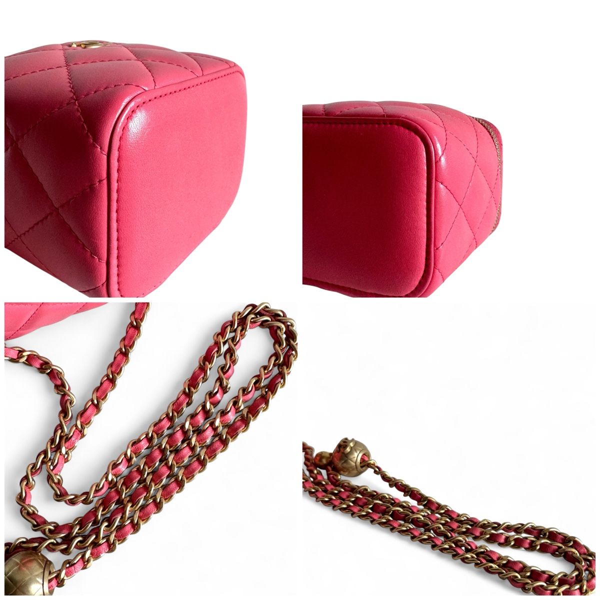 Chanel Borse da donna: CHANEL Pearl Crush Mini Vanity Case With Chain Tasche – Usato da Kriens venduto da hannaandkiko 7