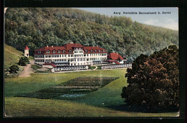 Cartoline postali: Aarau, Aargauische Heilstätte Barmelwei – Usato da Berlin venduto da bartko-reher