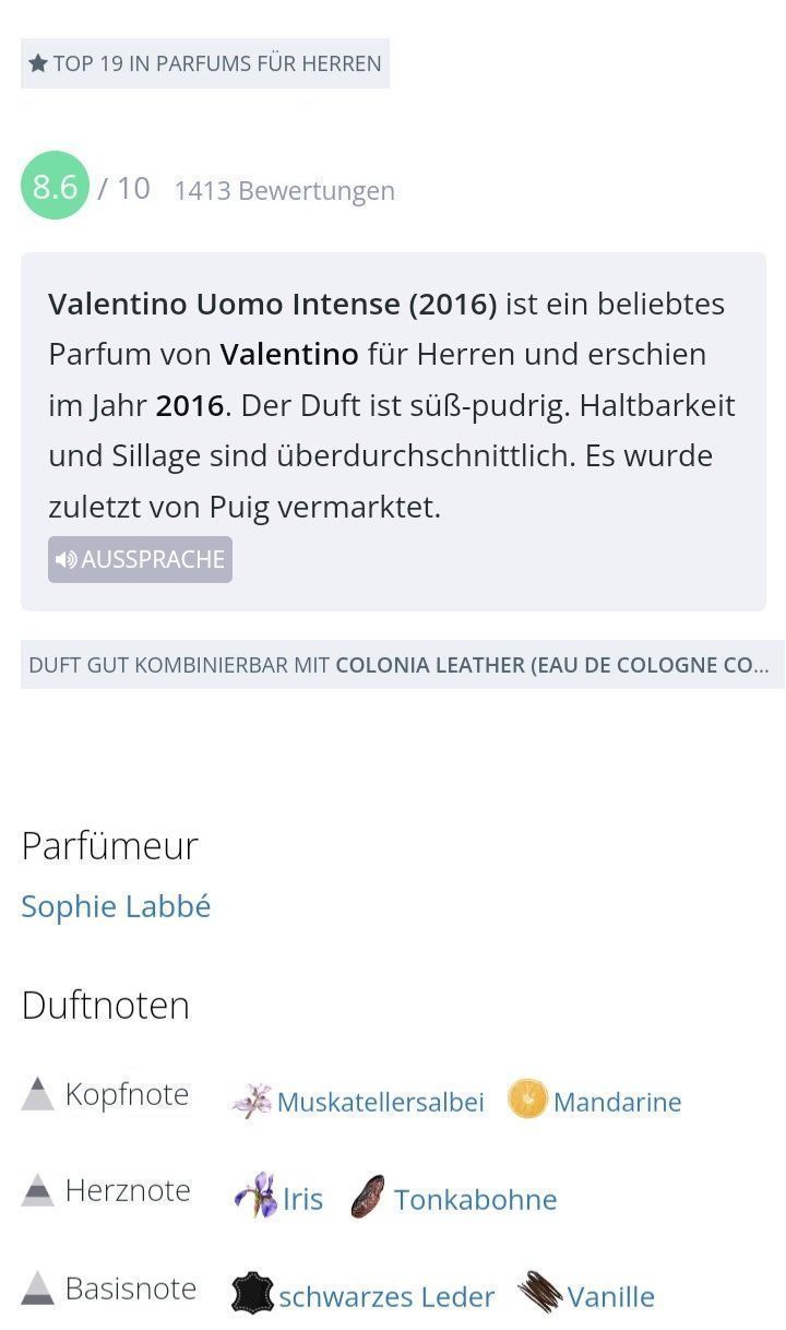 Valentino Parfum & Eau de Toilette: 5 ml VALENTINO UOMO INTENSE ABFÜLLUNG – Neu (gemäss Beschreibung) aus St. Gallen von CaliSunshine 3