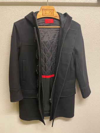 Hugo Boss Wollmantel mit Kapuze, Schwarz, Top Zustand!