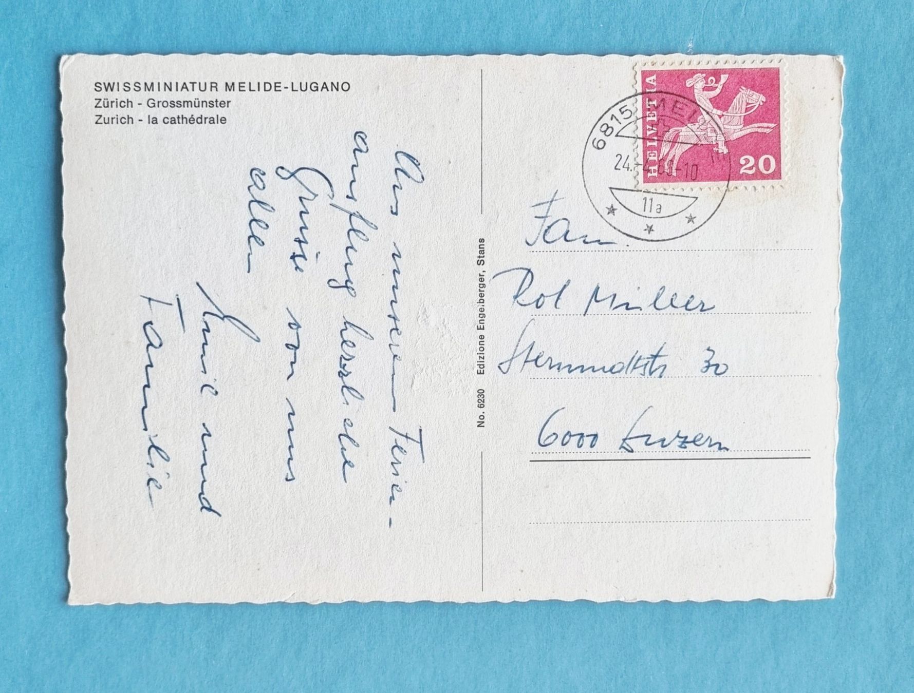 Cartes postales: Melide - Swiss Miniatur - 1969 – D'occasion à Rothrist par RROENK 1