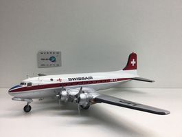 Swissair Douglas DC-4 HB-ILA, Modellflugzeug, RAR! 1:72