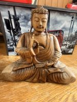 Holz Buddha Statue, Deko, Glücksbringer!