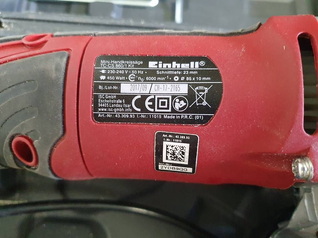 Seghe: Einhell Mini-Handkreissäge TC-CS 860/1 Kit  – Usato da Giebenach venduto da veszko 2
