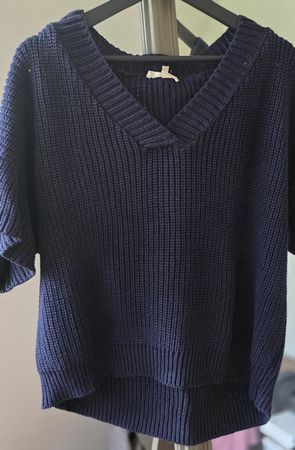 Pull bleu manches courtes Humility Taille M