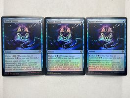 Magic: The Gathering - 3x Rona's Vortex Foil, Top Zustand!