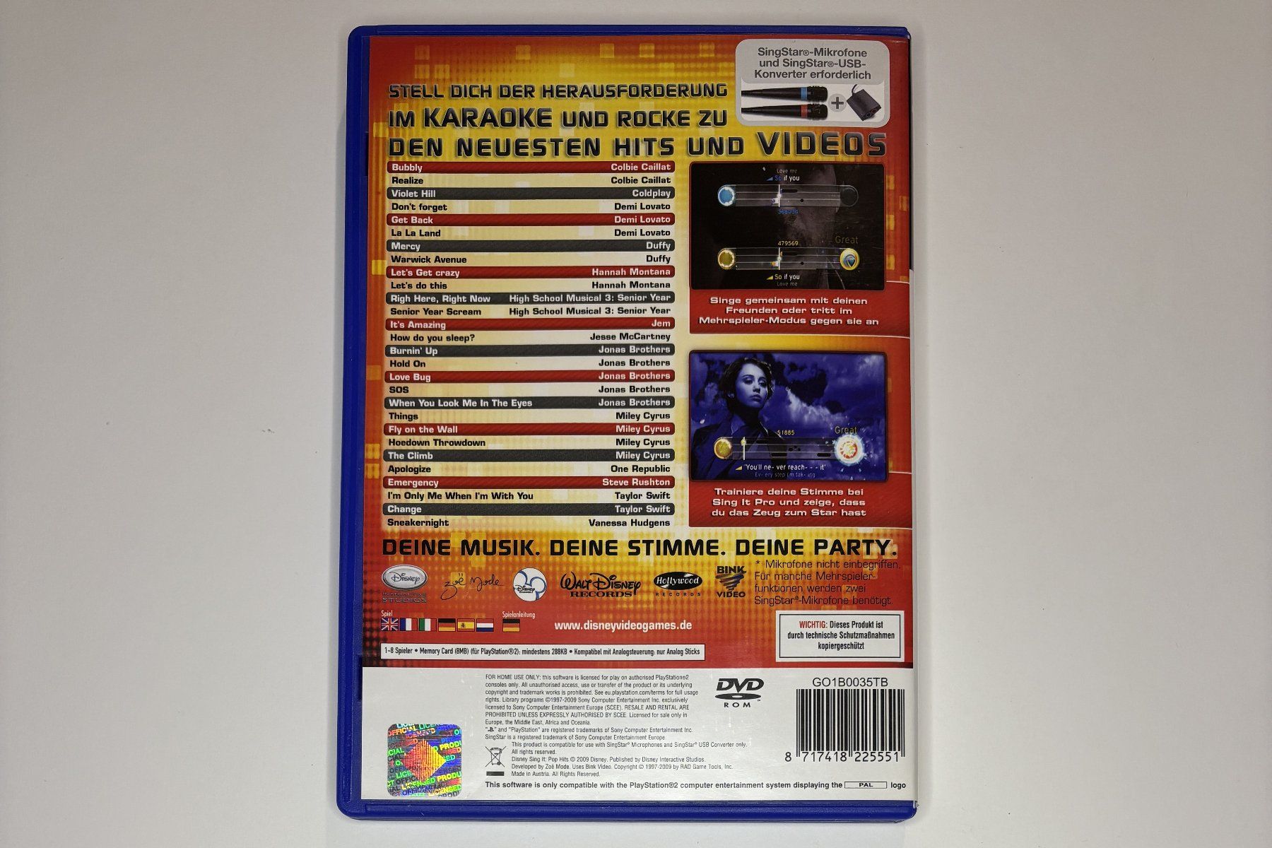 Giochi: PS2 - Disney Sing It: Pop Hits – Usato da Allschwil venduto da Bullach 2