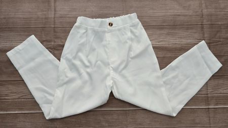 🆕 KIDS Stoffhose 👧🏻 122 ( 7 Jahre ) weiss