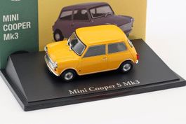 Austin Mini Cooper S MK III 1969-1971 gelb    1:43 von Atlas