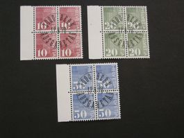 1970 SATZ ZIFFERMARKEN, AUSGABETAG ROLLENMARKEN MIT KONTROLL