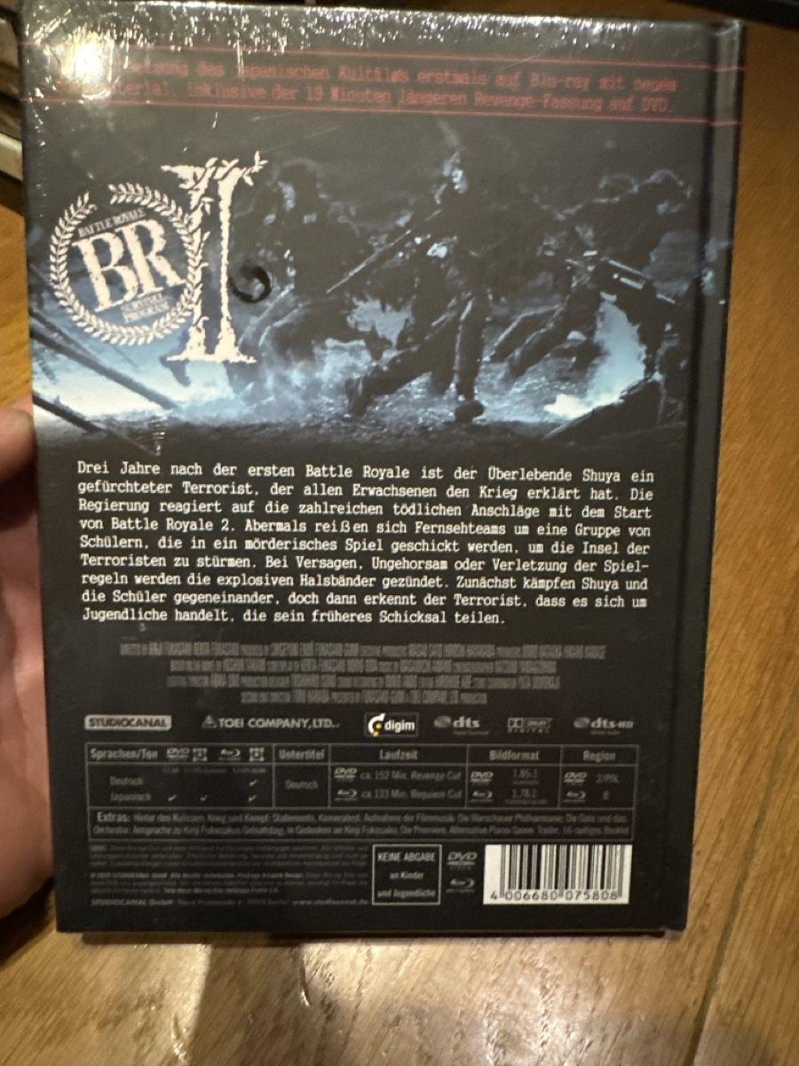 Alle DVDs: Battle Royale 2 Mediabook, OVP – Neu und originalverpackt aus Benken ZH von Audi-erich 1