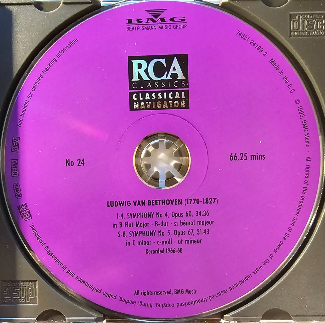 CD: Beethoven, Leinsdorf - Symphony No 4 & No 5 – Usato da Wahlen b. Laufen venduto da Cg10 1