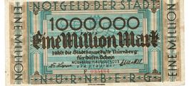 Nürnberg 1 Mil.Mark Serie F SN rot 11.08.1923 VZ-VZ+