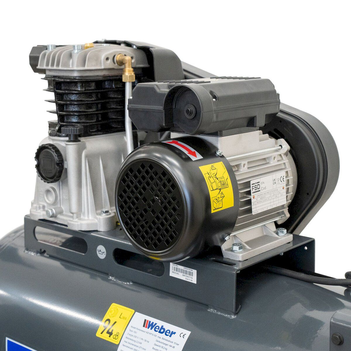 Compresseurs: Weber WZ-KP10-100 Werkstattkompressor – Neuf avec emballage d'origine à Bottighofen par zaap 3
