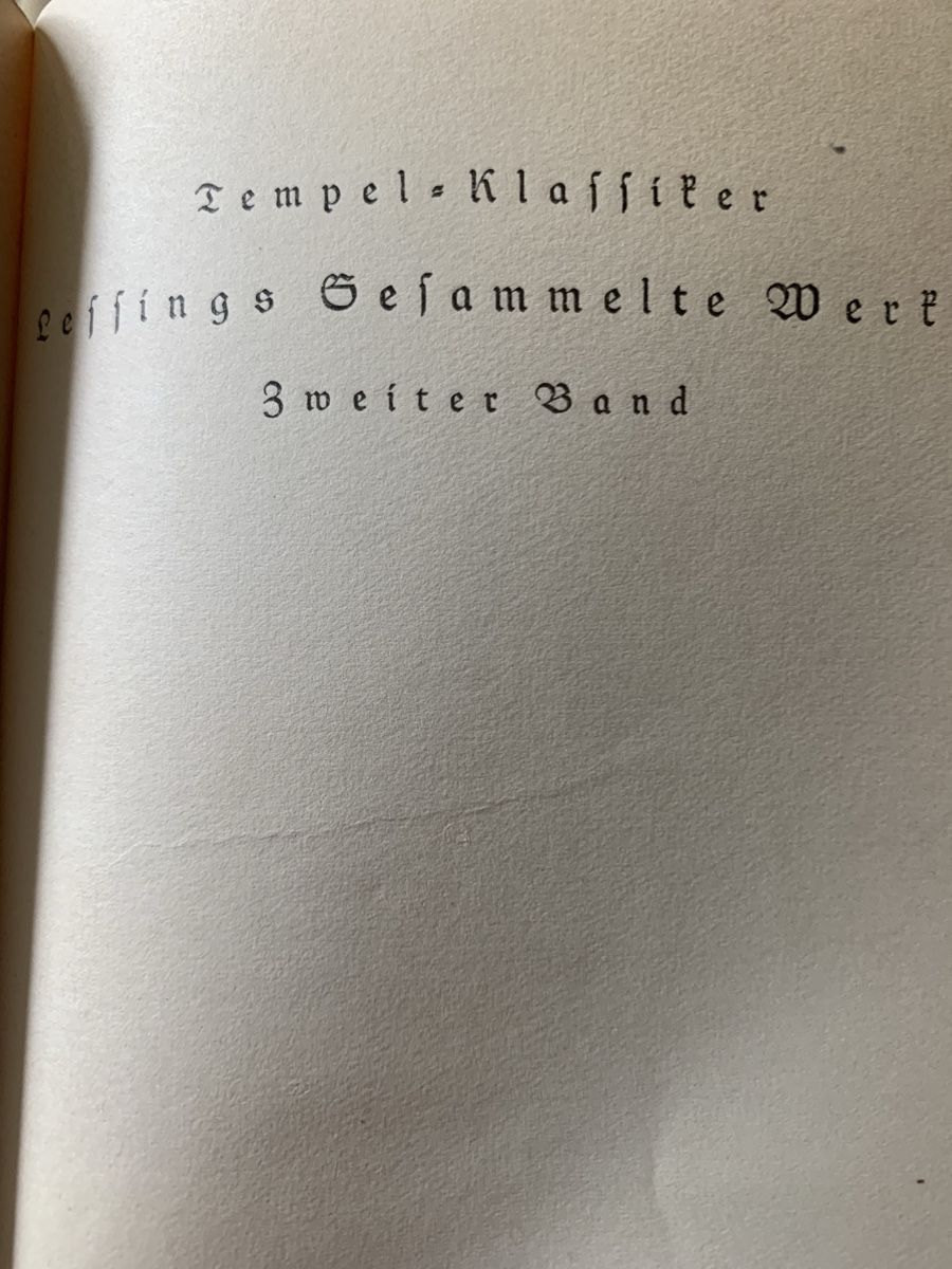Libri: Lessing Gesammelte Werke 2 Bände - Tempel-Klassiker Leipzig  – Usato da Onex venduto da bru_fp6t 7