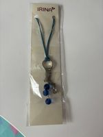 Neue Damen Halskette Irina Blau Silber modisch elegant