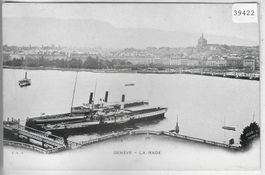 Geneve - La rade - Bateau-Salon