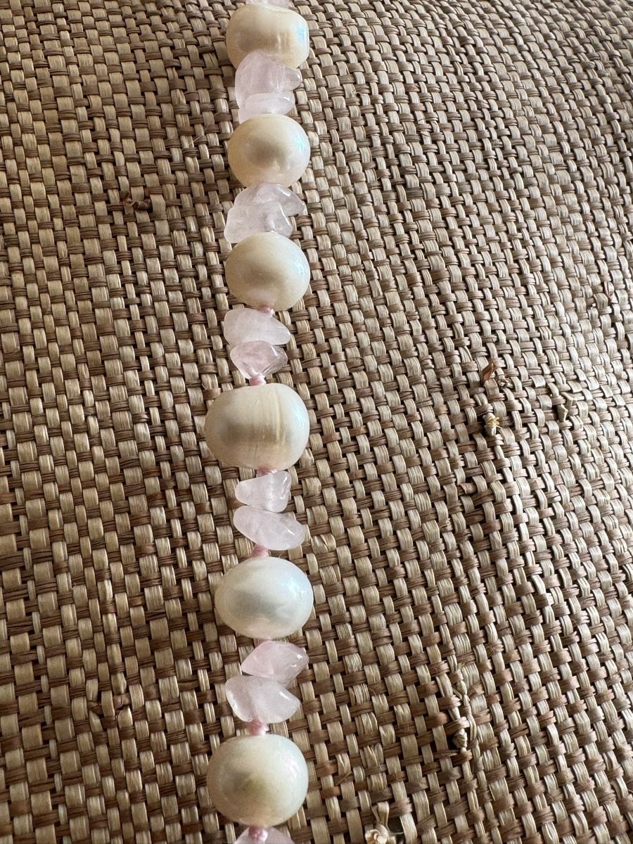 Catenine: Süßwasser Perlen mit rosa Quarz Collier 60cm – Nuovo (secondo la descrizione) da Teufen Ar venduto da Exclusive.stuff.CH 2