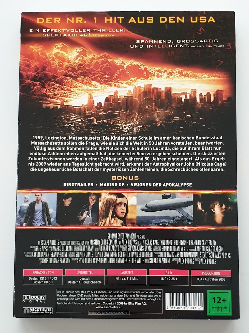 Tutti i DVDs: Knowing DVD – Usato da Zürich venduto da pau_y8mv 1