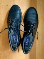 CORAMI Halbschuhe Herren, schwarz Groesse 9, feines Leder