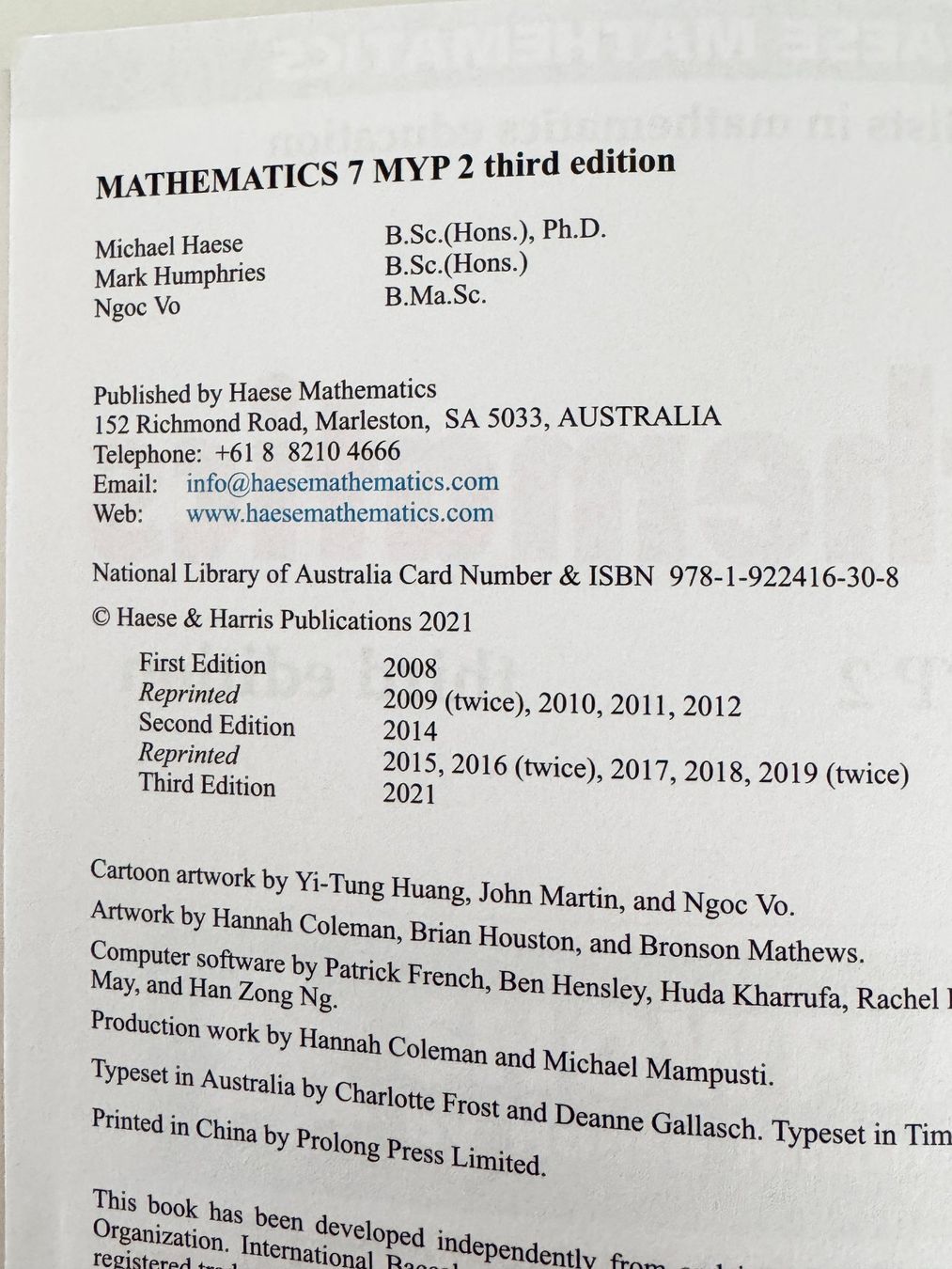 Livres: Mathematics 7 MYP 2 Third Edition IB Middle Years Programme – D'occasion à Neuheim par vnetz 4