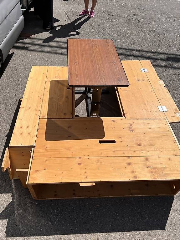 Set di tavolo e panche: Van/Campervan Möbel selber gebaut – Usato da Zürich venduto da vivi_magi
