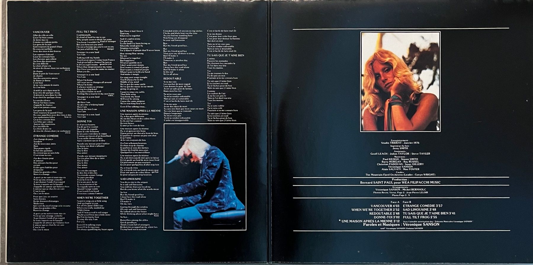 Schallplatten: VERONIQUE SANSON - VANCOUVER - 33 Tours – Gebraucht aus Bussigny von vinyl-pas-cher 1